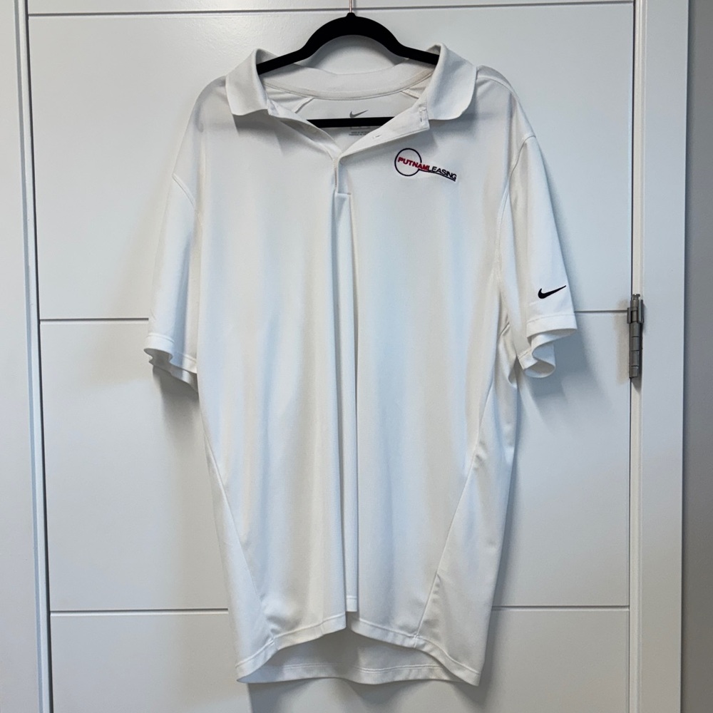 Nike White Polo Shirt for Men